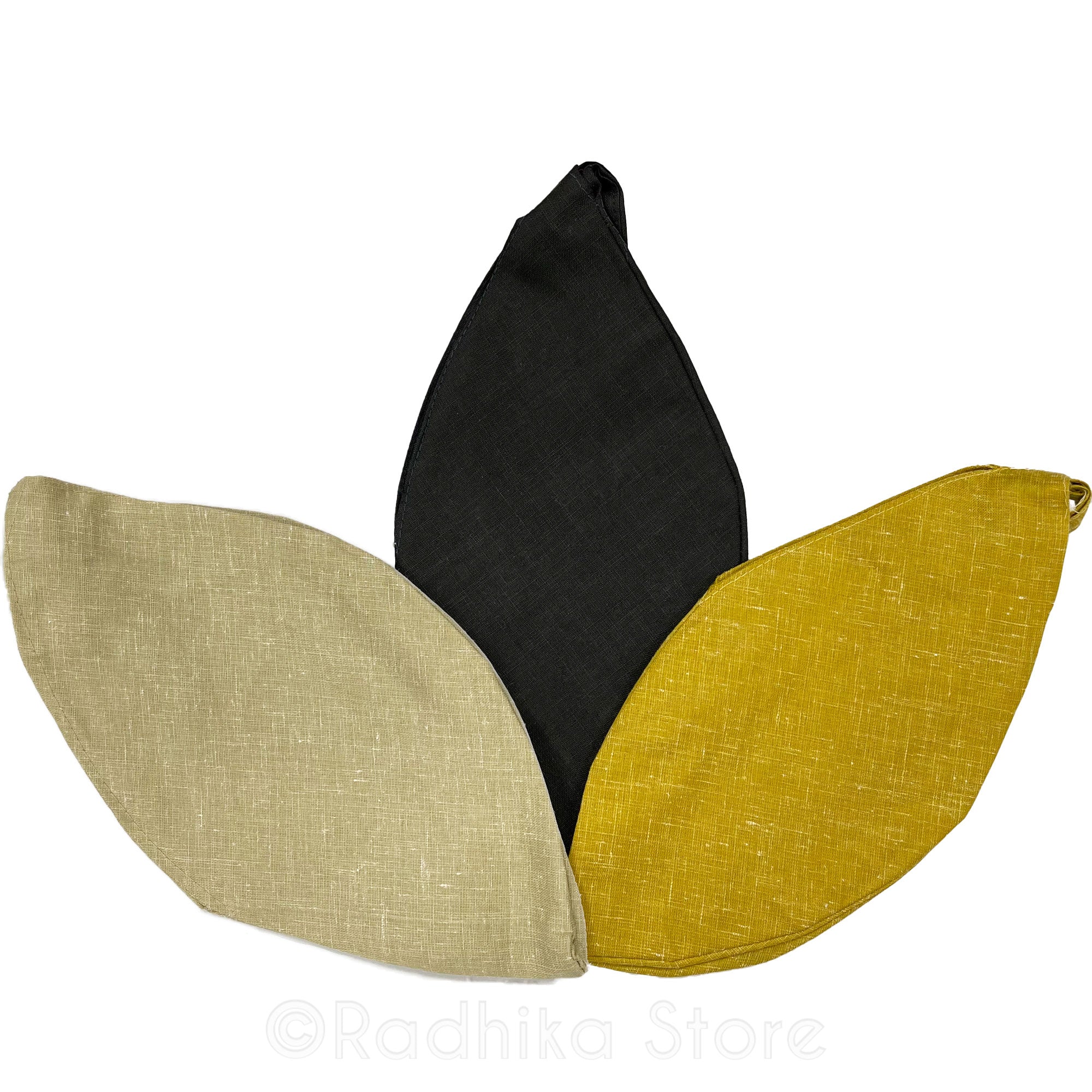 Beige - Black or Golden Wheat - Natural Jute - Bead Bags