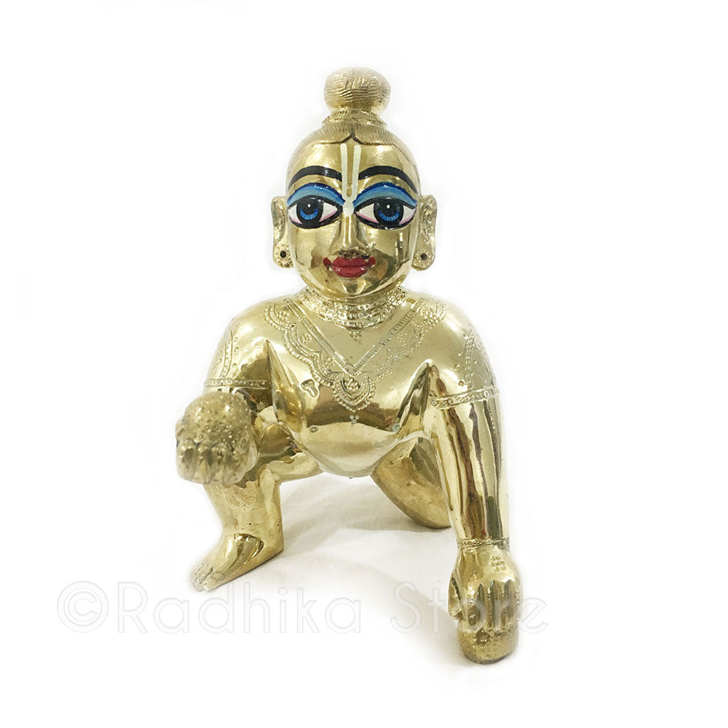 Laddu Gopal  Brass - Size -5 Inch