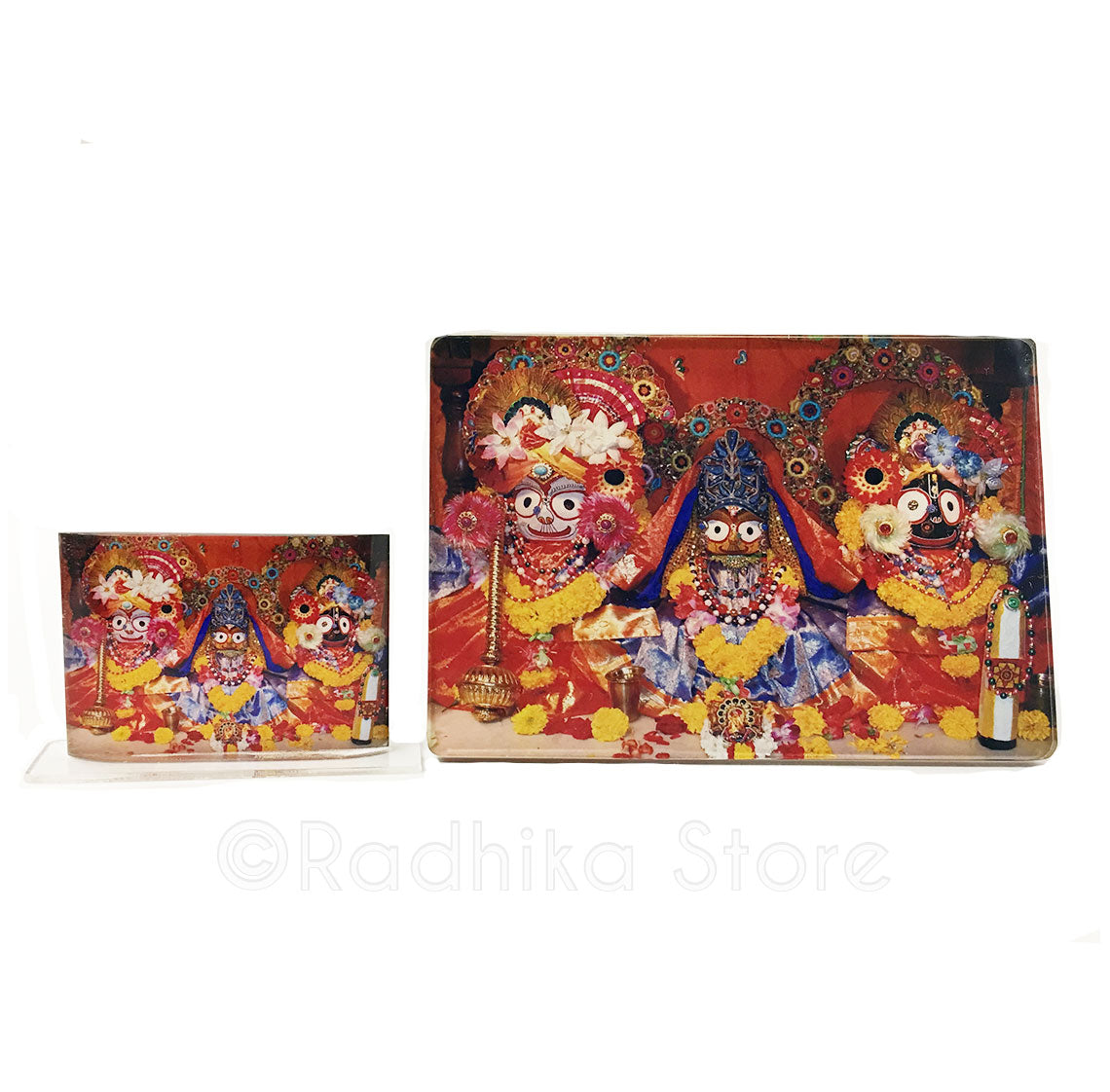 Lord Jagannath Red and Yellow  Acrylic Picture- Choose Size