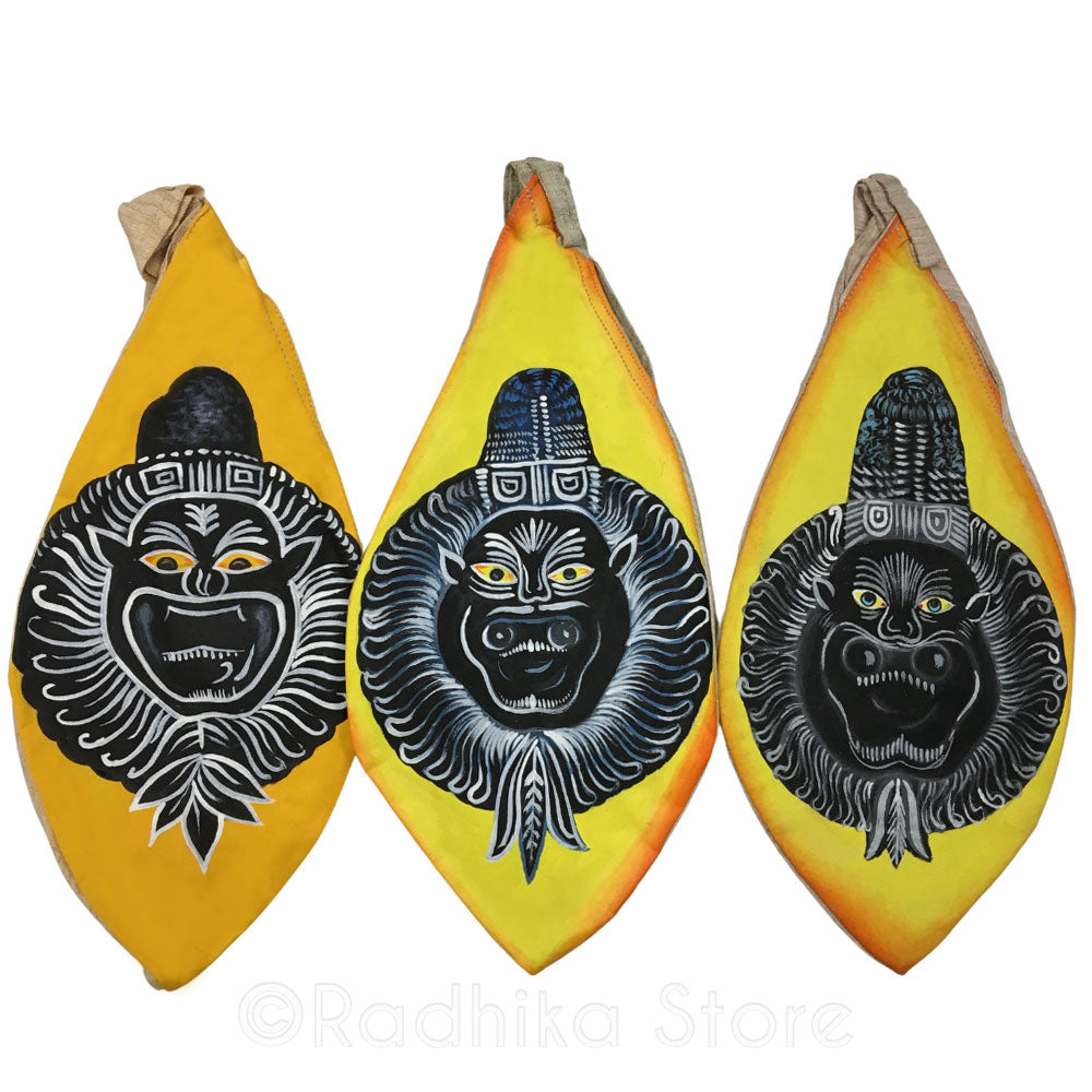 Lord Narasimhadeva Deity - Hand Painted - Bead Bag - Choose Design