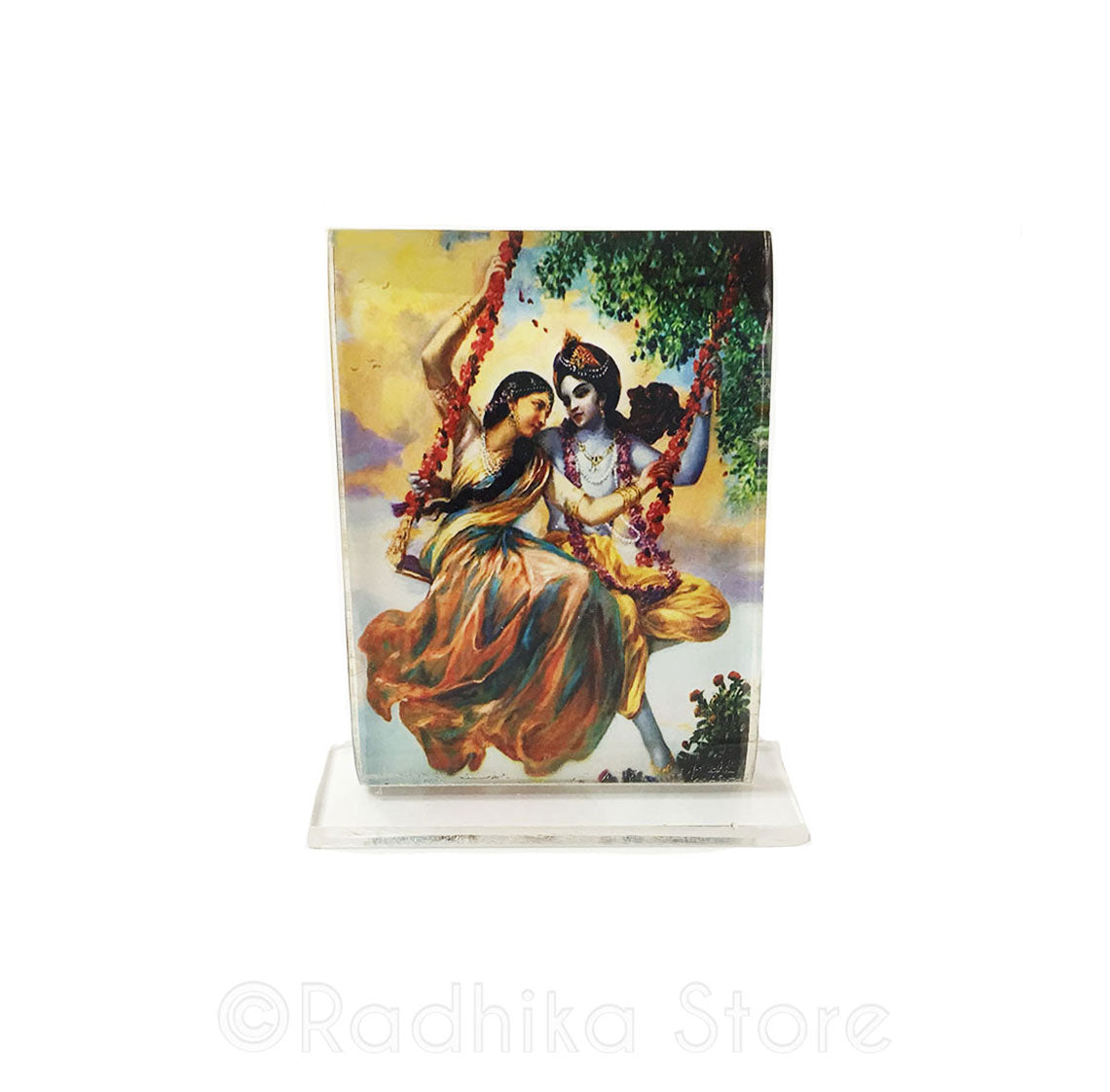 Radha Krishna Swing Sky Acrylic Picture-