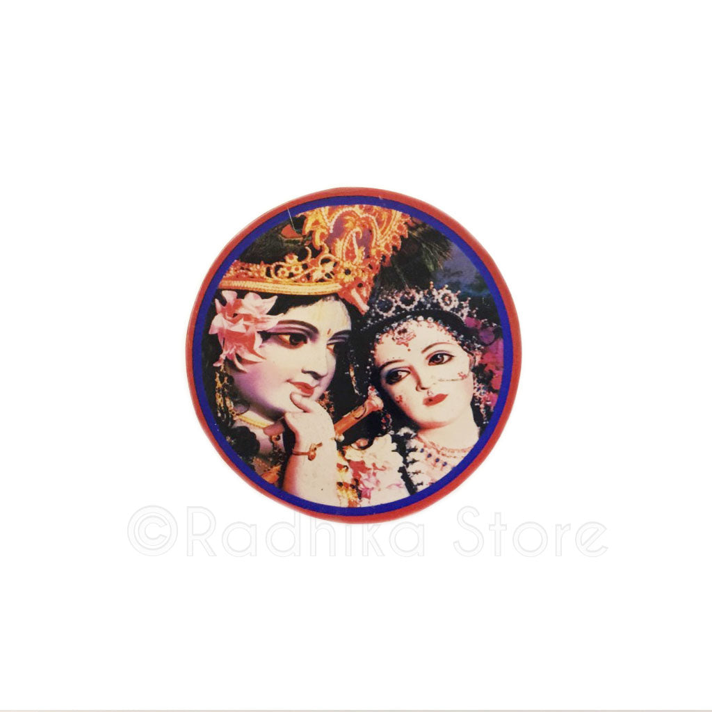 Sweet Radha Krishna Acrylic Button