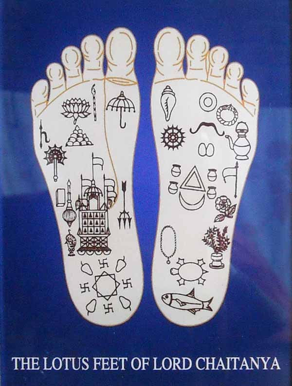 Lotus Feet Of Lord Chaitanya Acrylic Picture