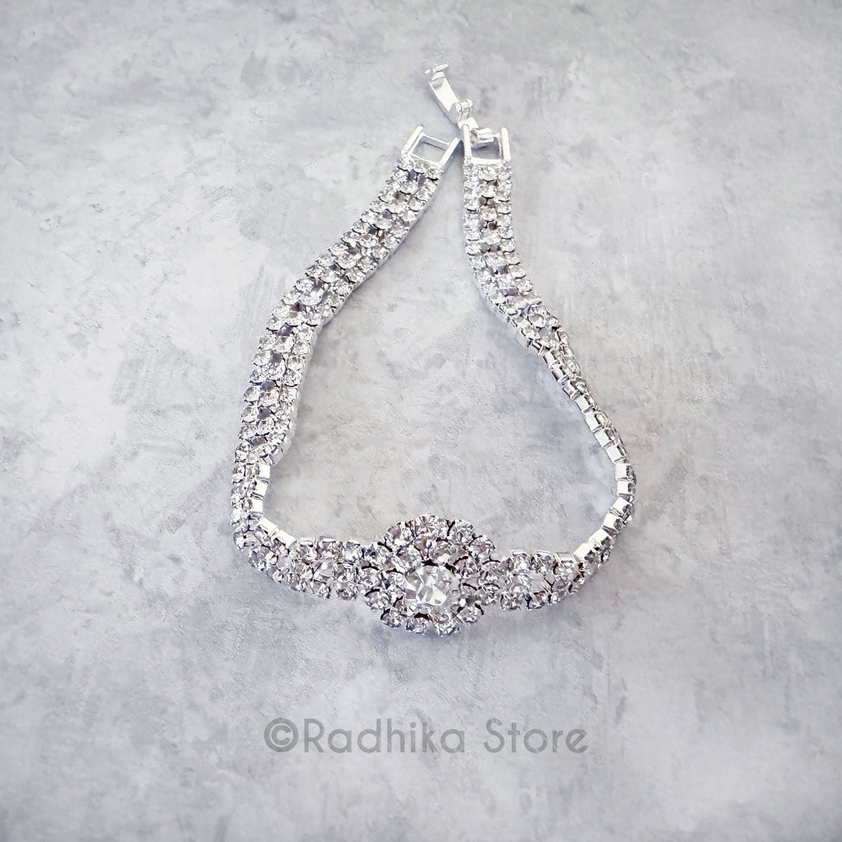 Flower center - Rhinestone Deity Necklaces or Belt