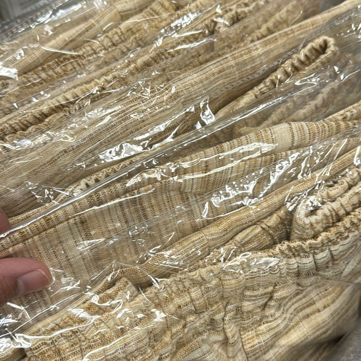 Jute Cotton Yogi Pants - Golden Sand- Beige Tweed- S, M, L, Xl, 2XL