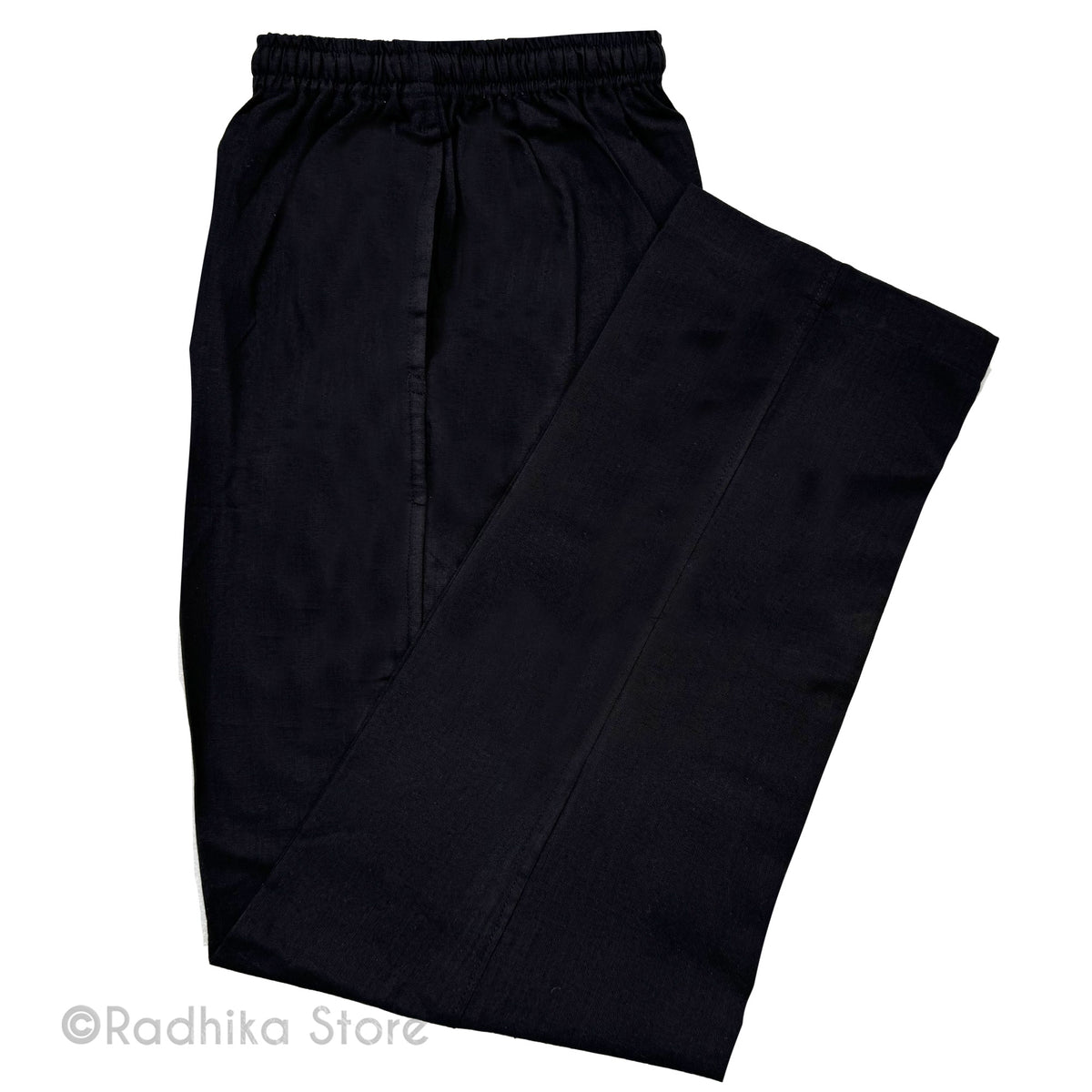 Cotton Yogi Pants - Black - S, M, L, Xl, 2XL