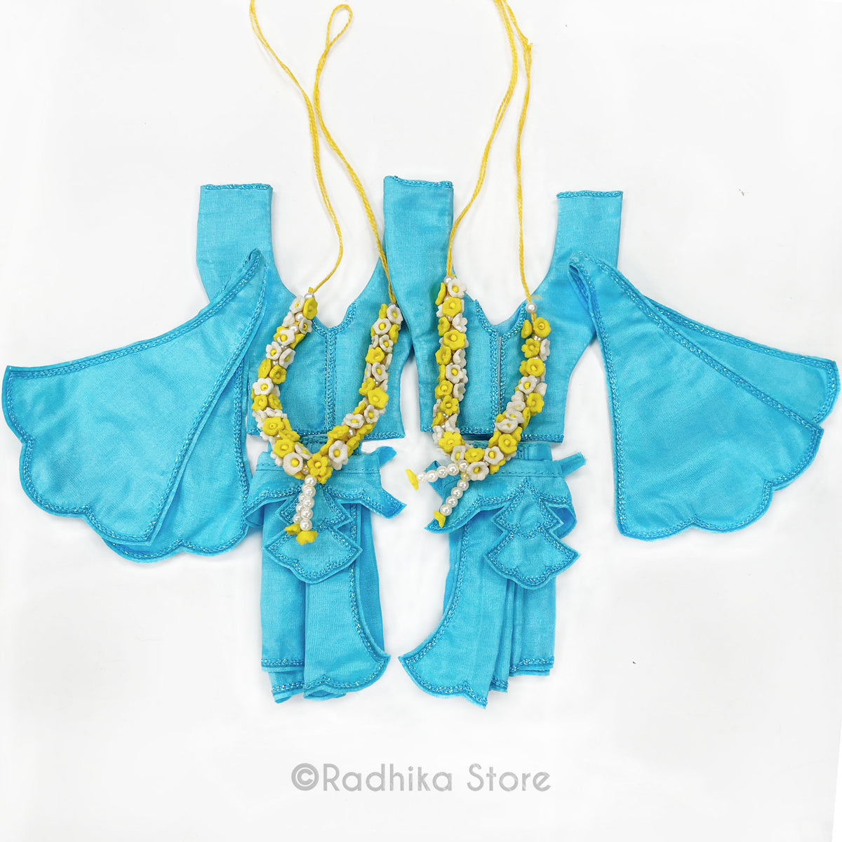 Blissful Blue Moon Beam - Gaura Nitai Deity Outfit