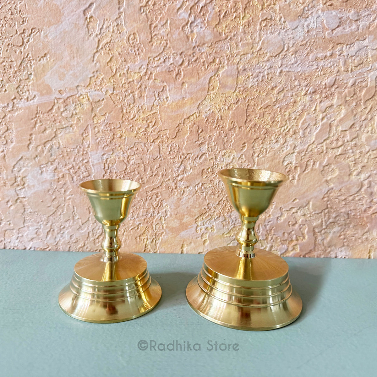 Brass Ghee Lamps - (Diya) - Choose size