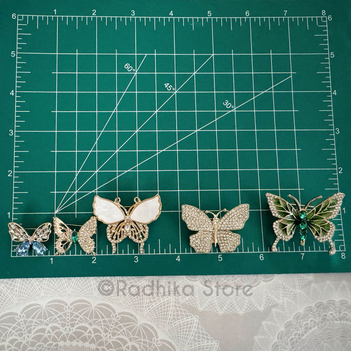 Tulsi Garden Butterflies -  Chose Design - Pendant-(Pin)