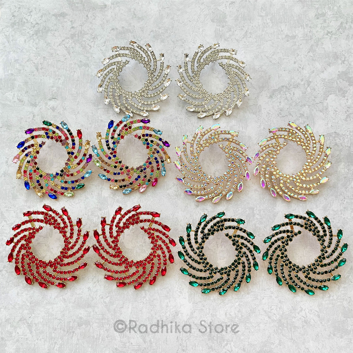 Effulgent Chakra- Large Deity Earrings