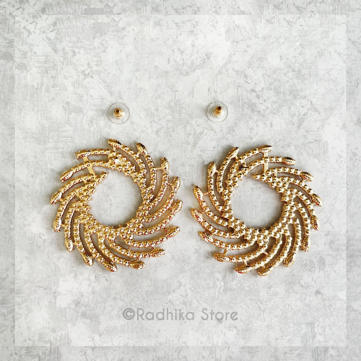 Effulgent Chakra- Large Deity Earrings