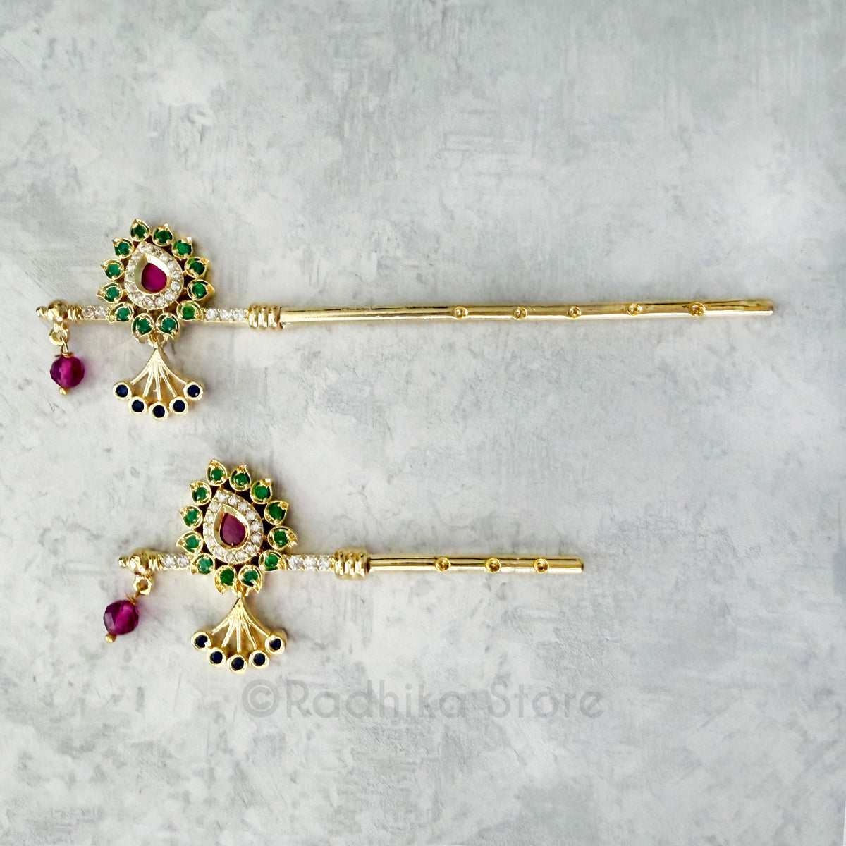 Chandravalli Emerald Ruby or Diamond Flutes