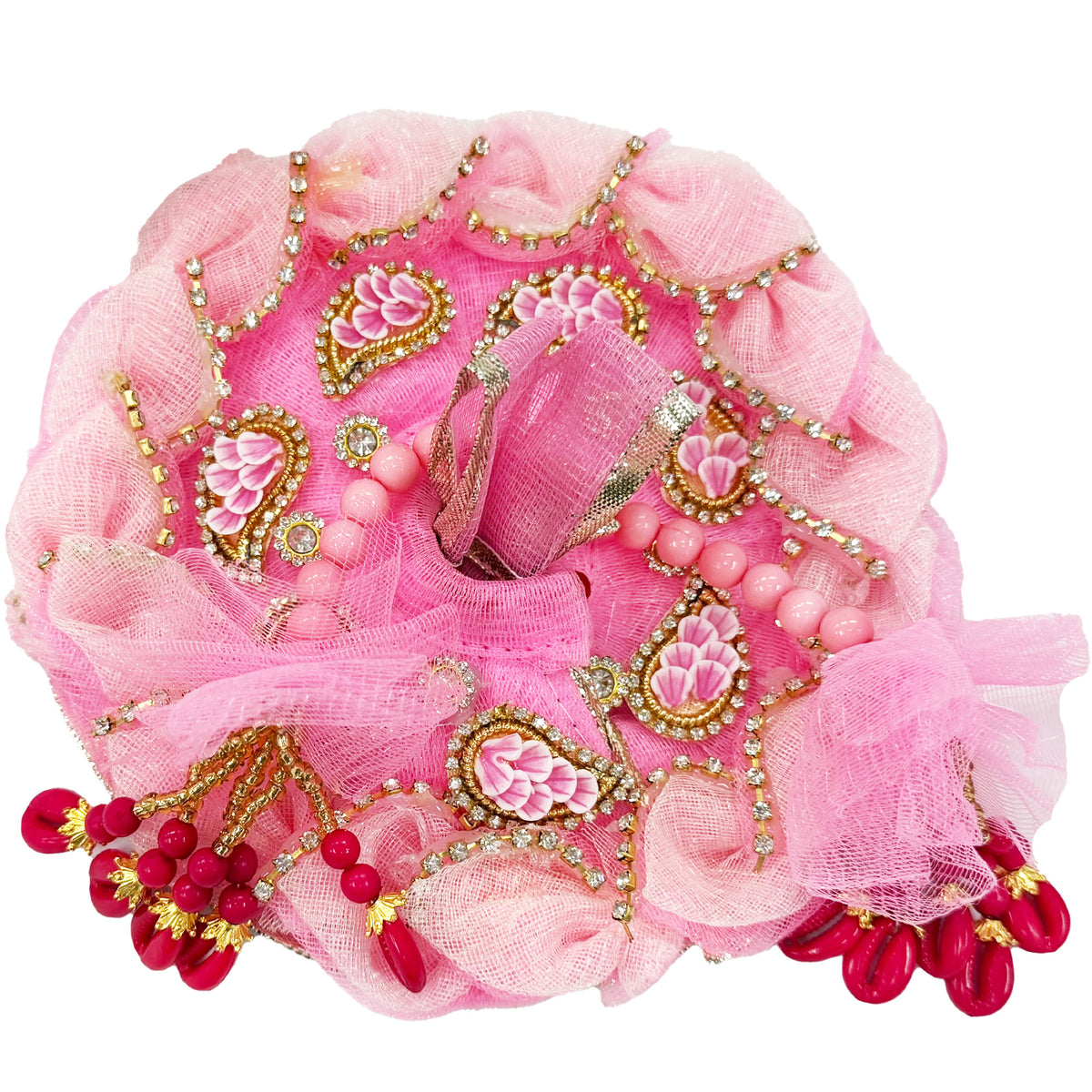 Pink Lotus - Tool Fabric- Laddu Gopal Outfit