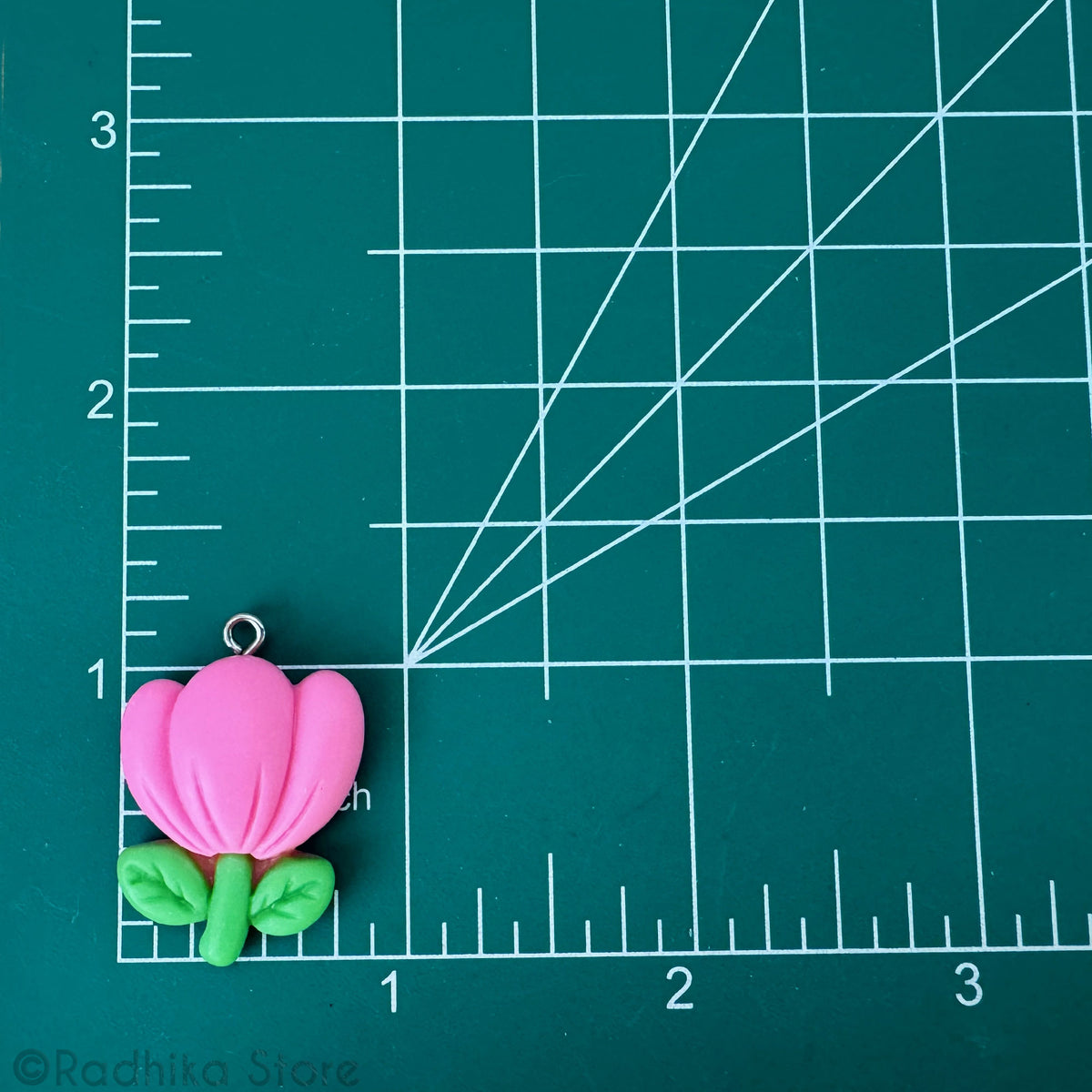 Cutie Pink Flower- Pendant/Charm -