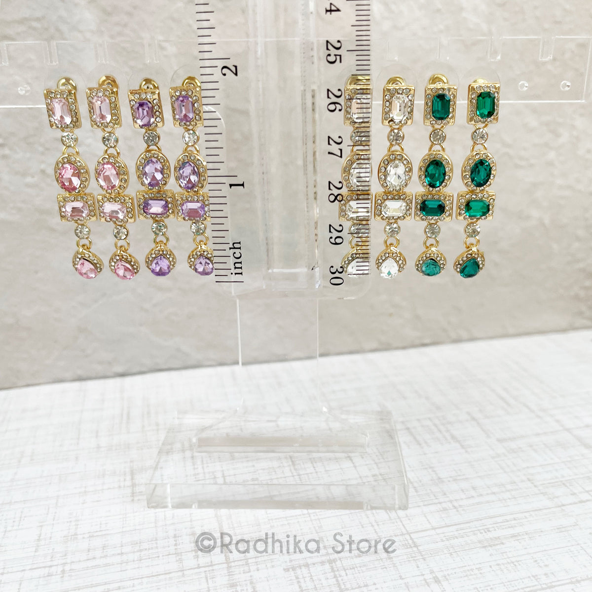 Dangling Diamond Jewels- Earrings