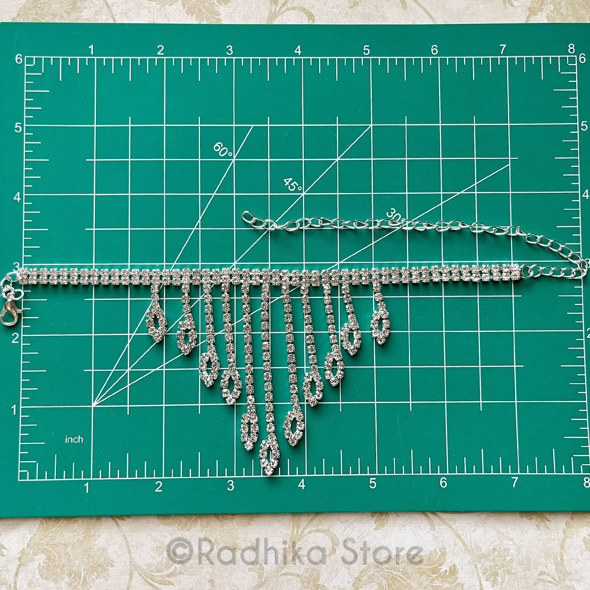 Dangling Peacock Plumes Deity Necklace/Belt