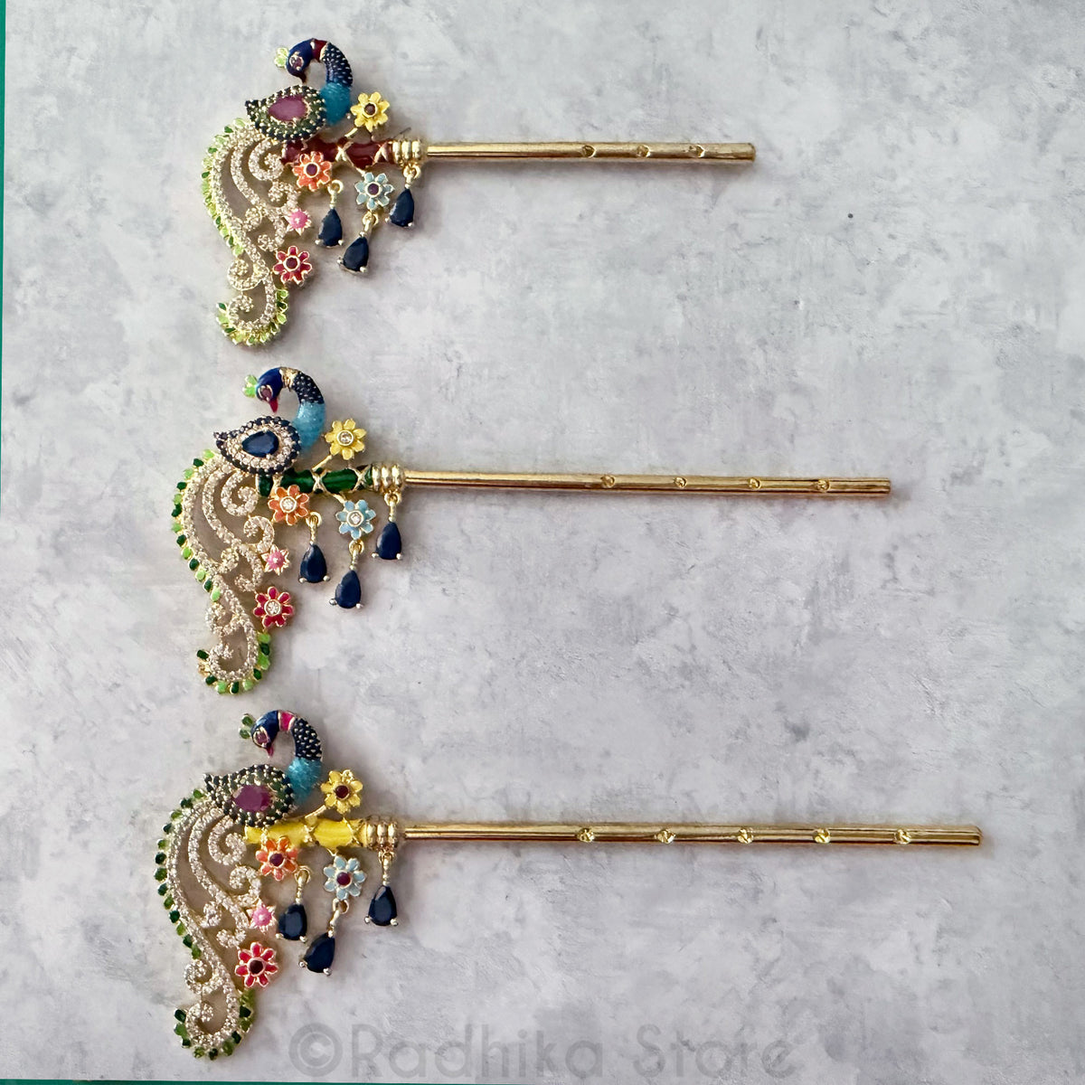 Dazzling Peacock Flutes