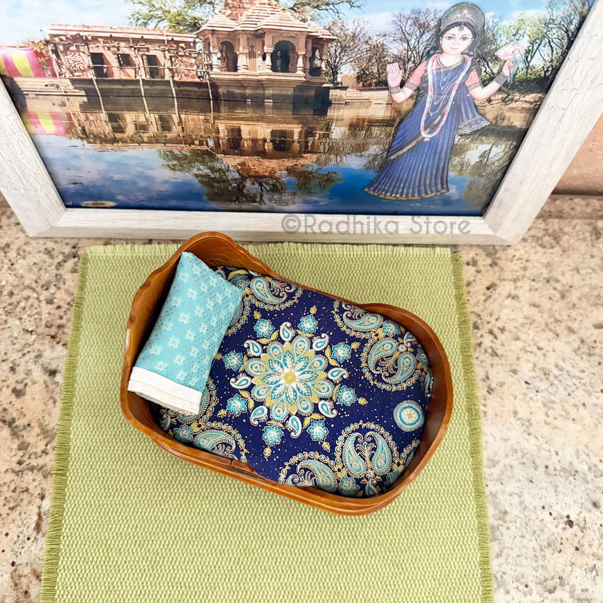 Diwali Sky Bed - Walnut Finish