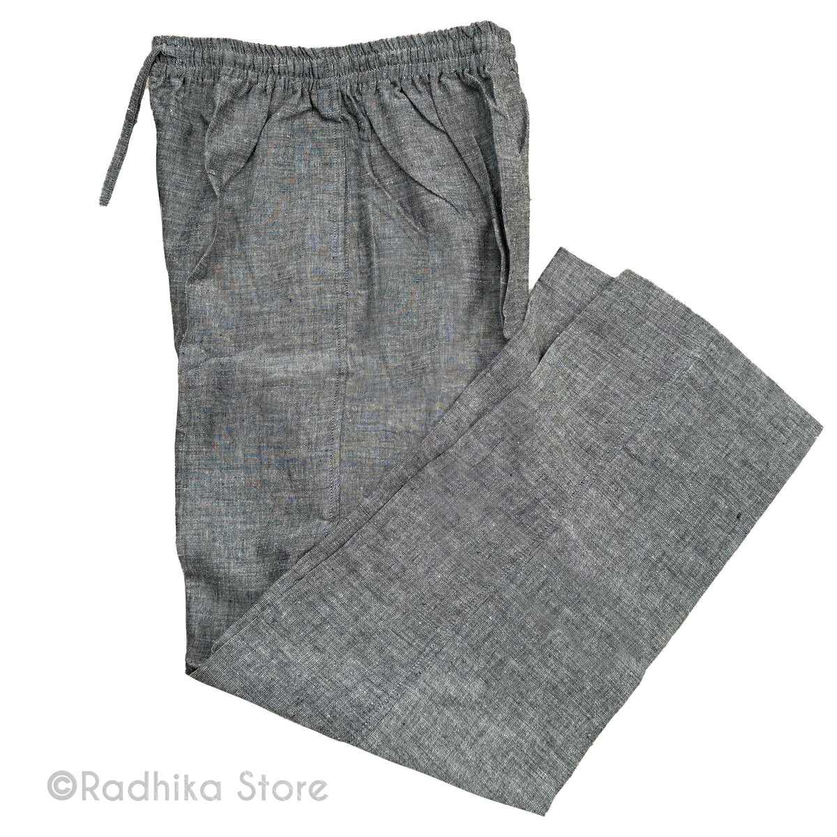 Jute Cotton Yogi Pants - Gray Tweed- S, M, L, Xl, 2XL