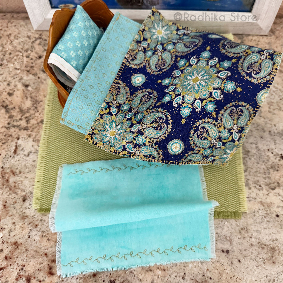 Diwali Sky Bed - Walnut Finish