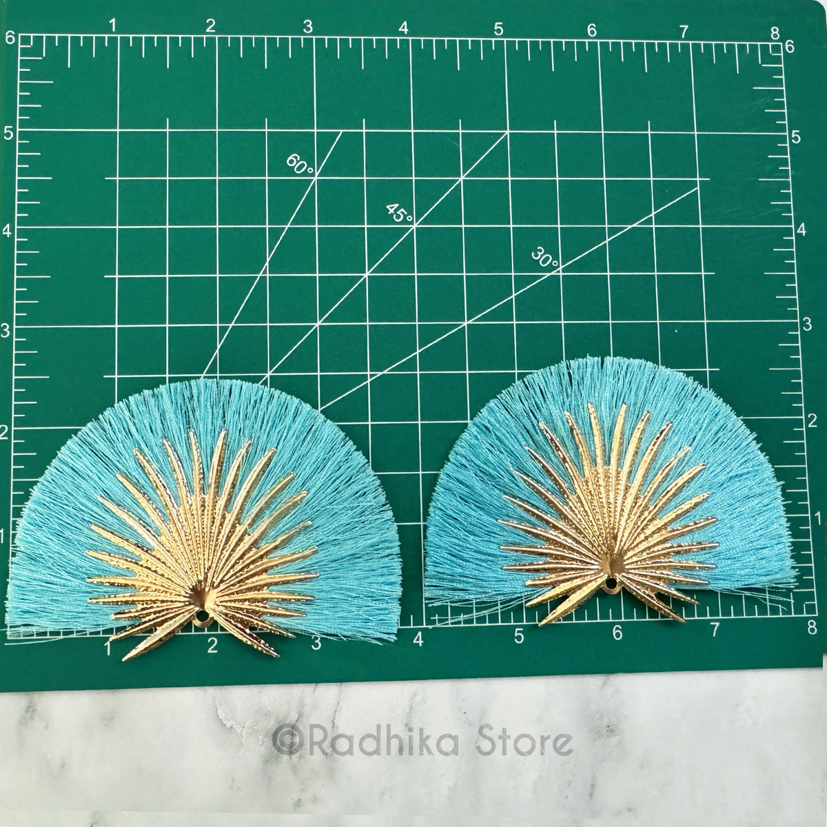 Effulgence- Turban Fans Pastels - Set of 2