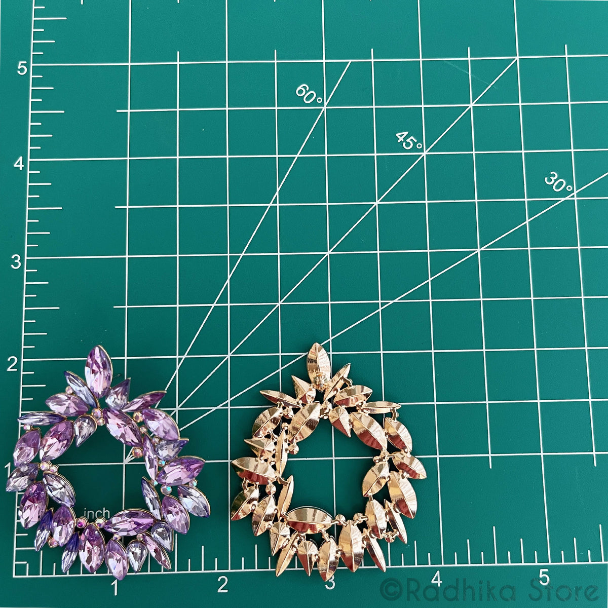 Effulgent Crystal Wreath - Earrings