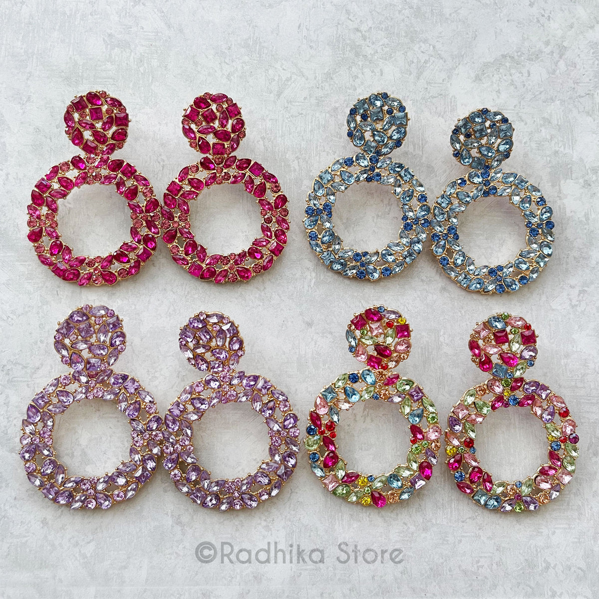 Effulgent Gems - Large Deity Earrings -