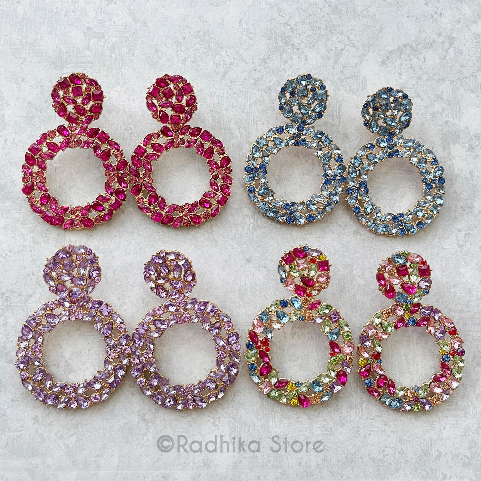 Effulgent Gems - Large Deity Earrings -