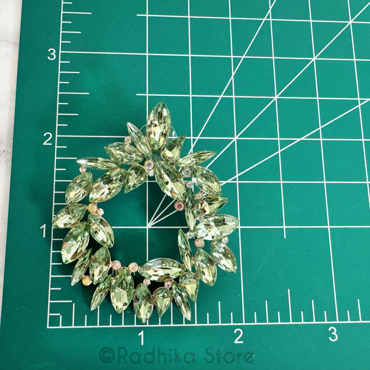 Effulgent Crystal Wreath - Earrings