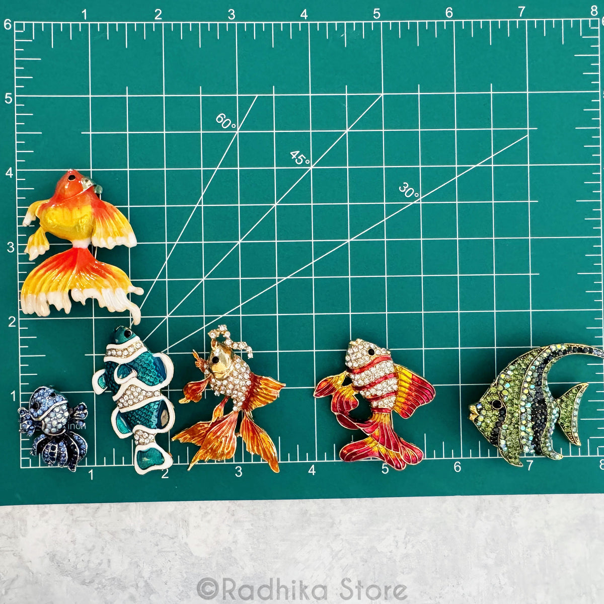 Krishnas Underwater Pastimes -  Pendants-(Pins)