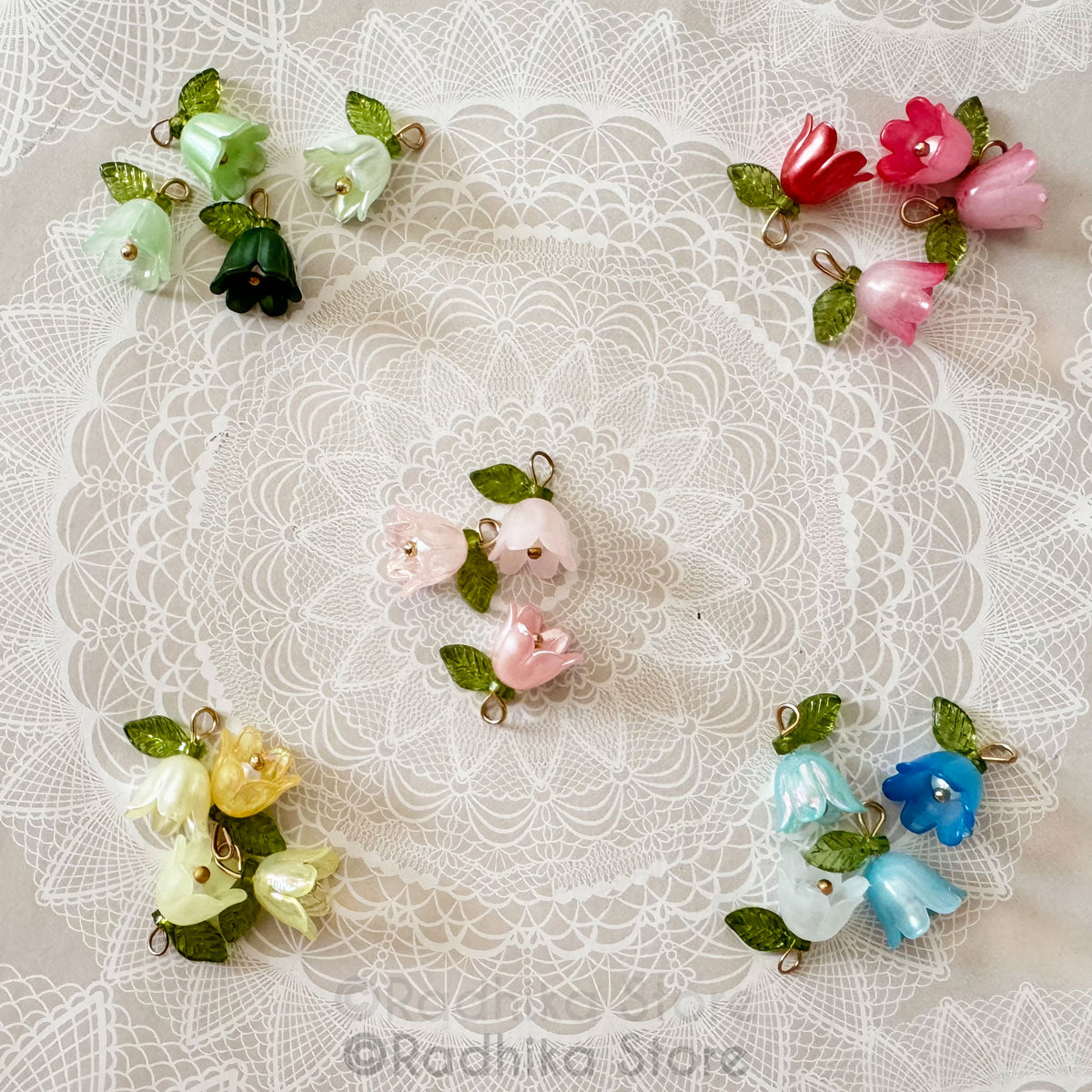Flower Bells- Deity Earrings - Charms