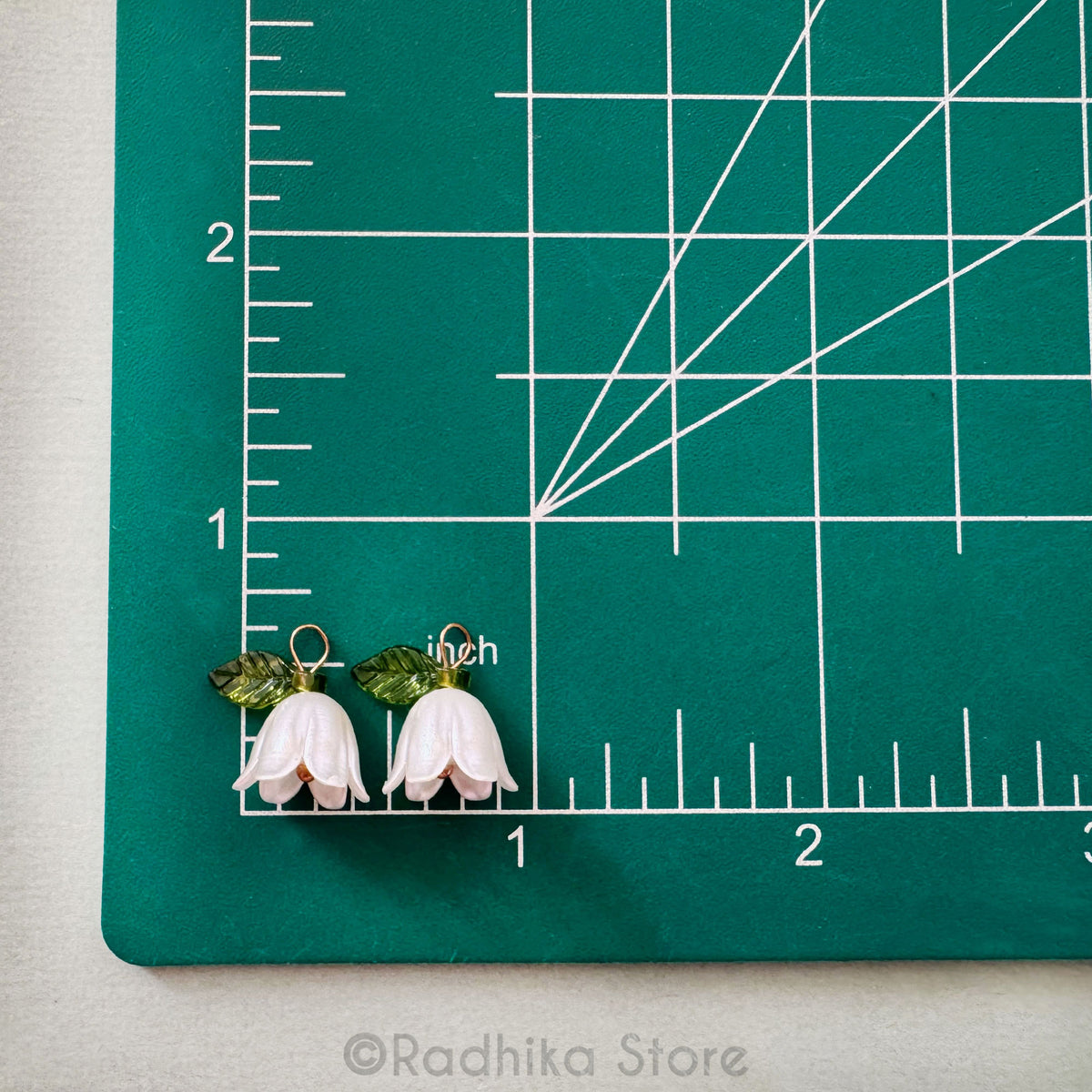 Flower Bells- Deity Earrings - Charms- Set of 2