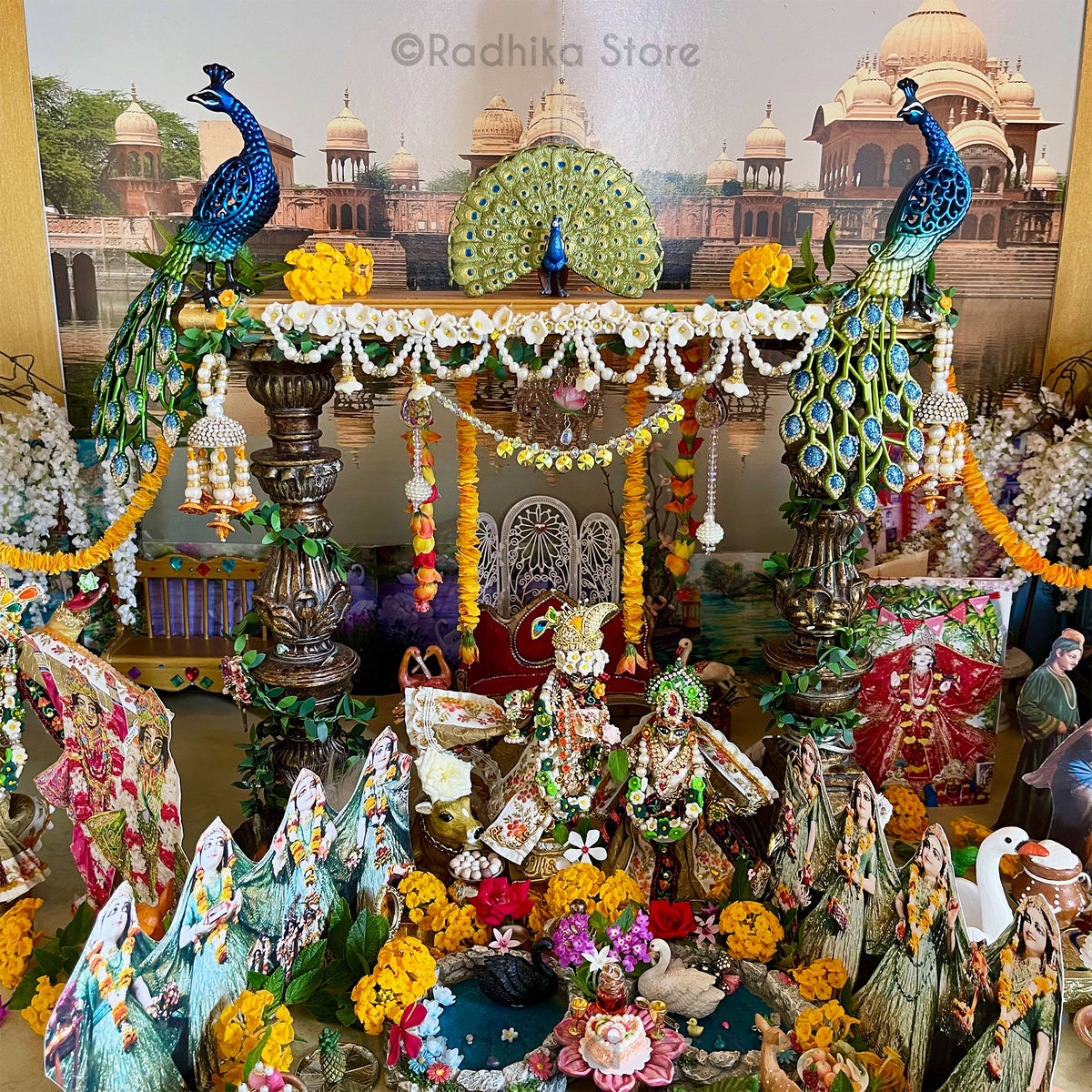 Vrindavan Flower Belt - Yellow/Gold