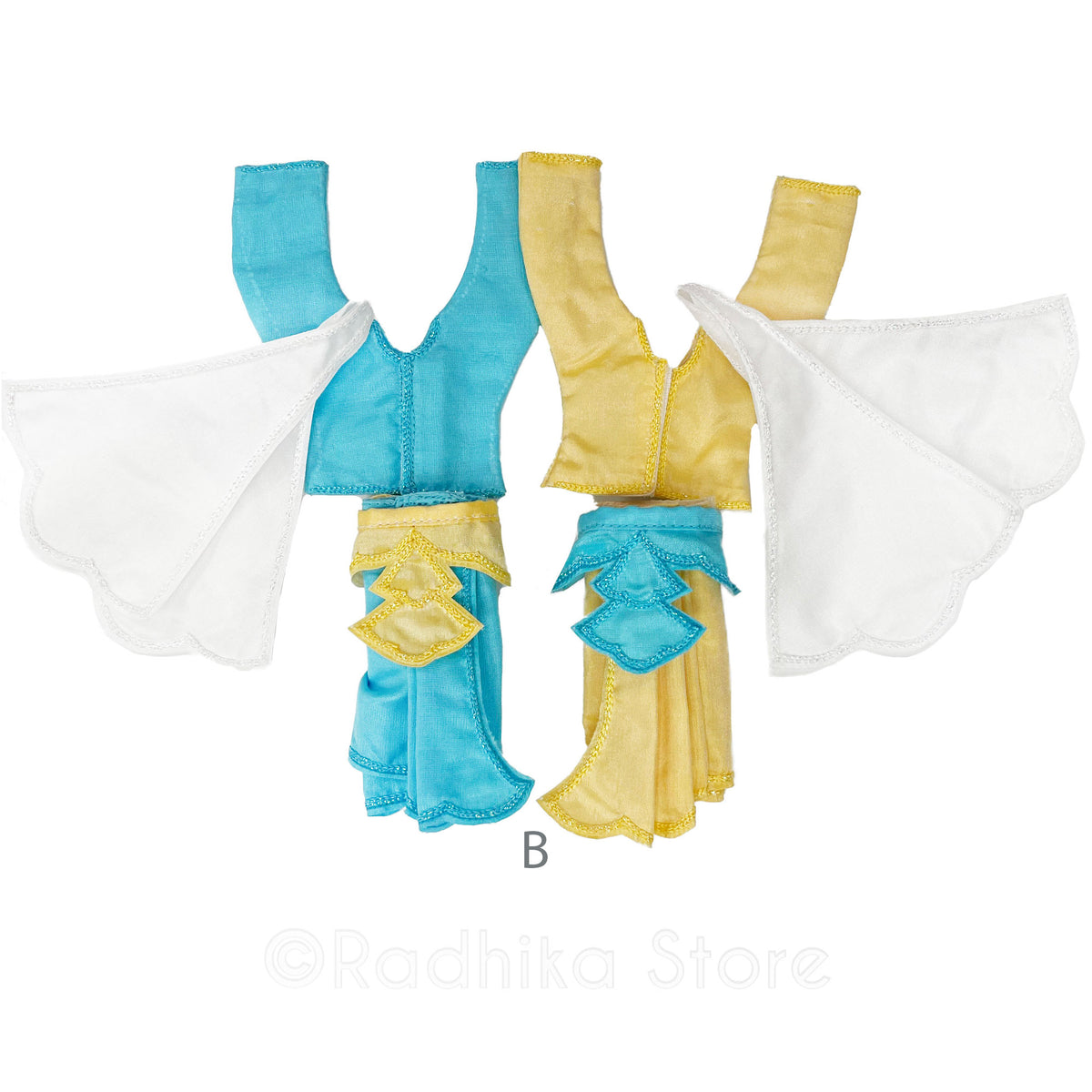 Blissful Blue Moon Beam - Gaura Nitai Deity Outfit