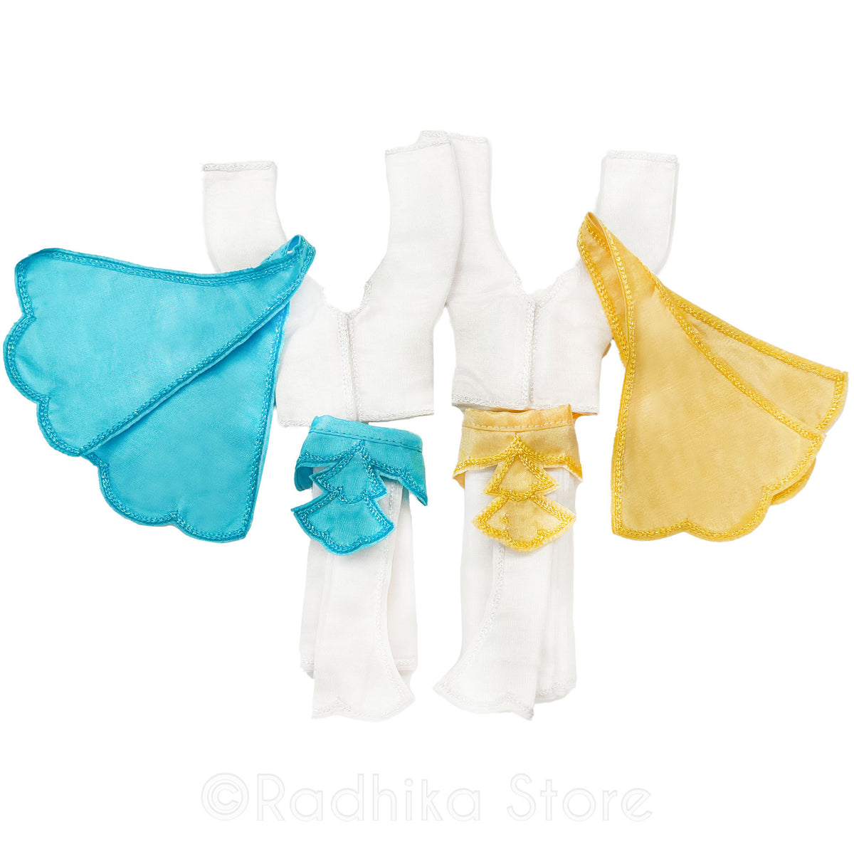 Blissful Blue Moon Beam - Gaura Nitai Deity Outfit