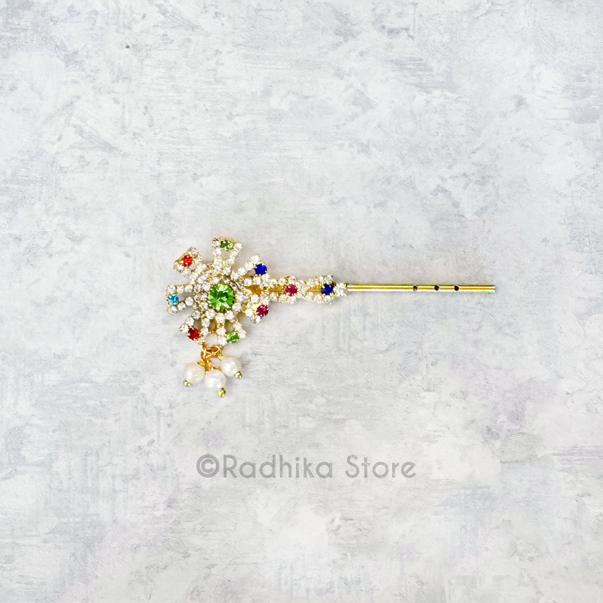 Chakra Flute with Light Green Center
