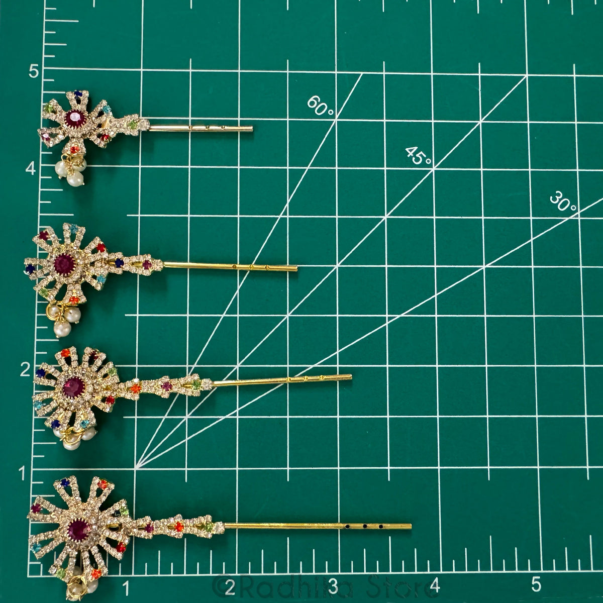 Golden Polestar Flute With Fuchsia Center