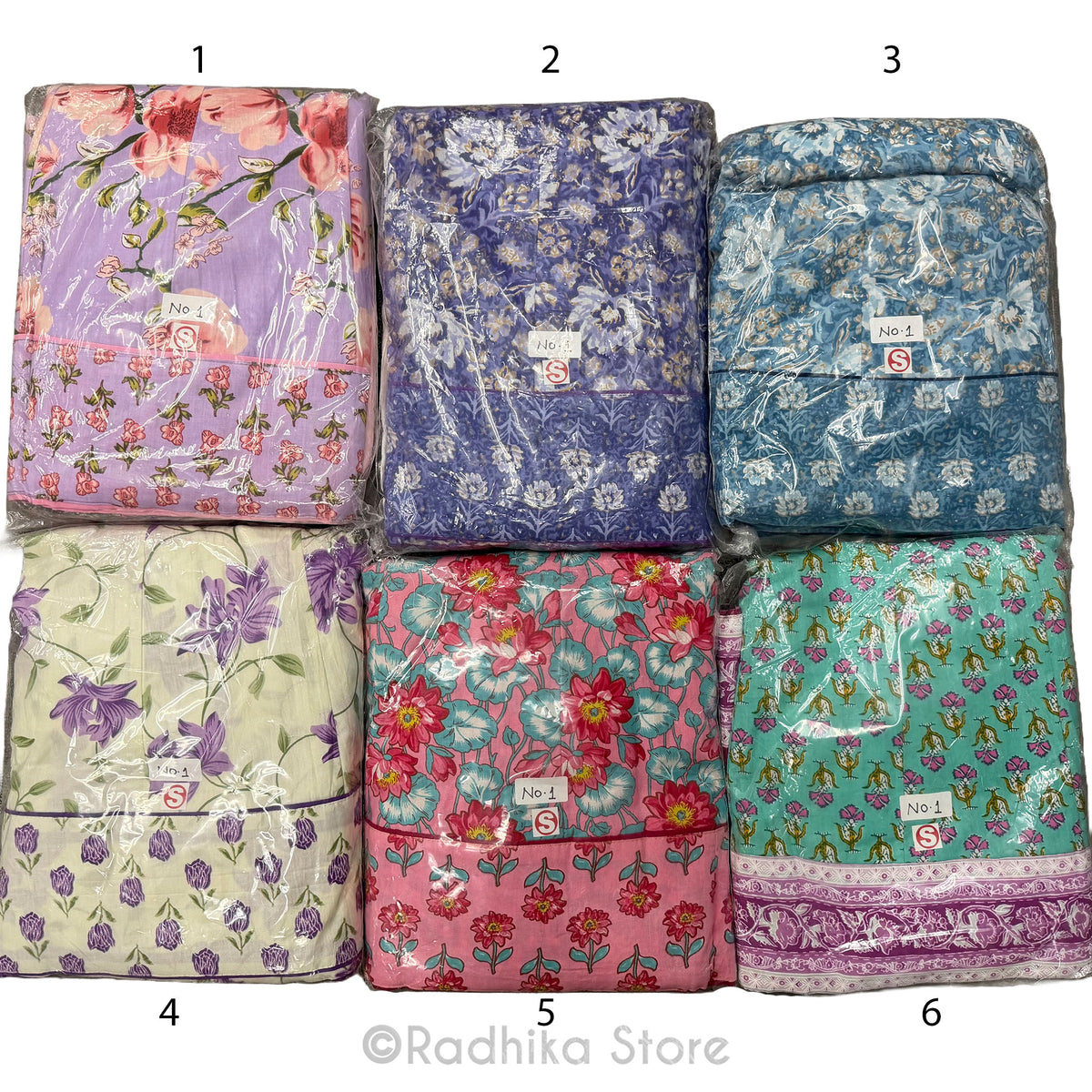 Choose Style - Cotton Screen Print- Gopi Skirt Sets -  SIze Small