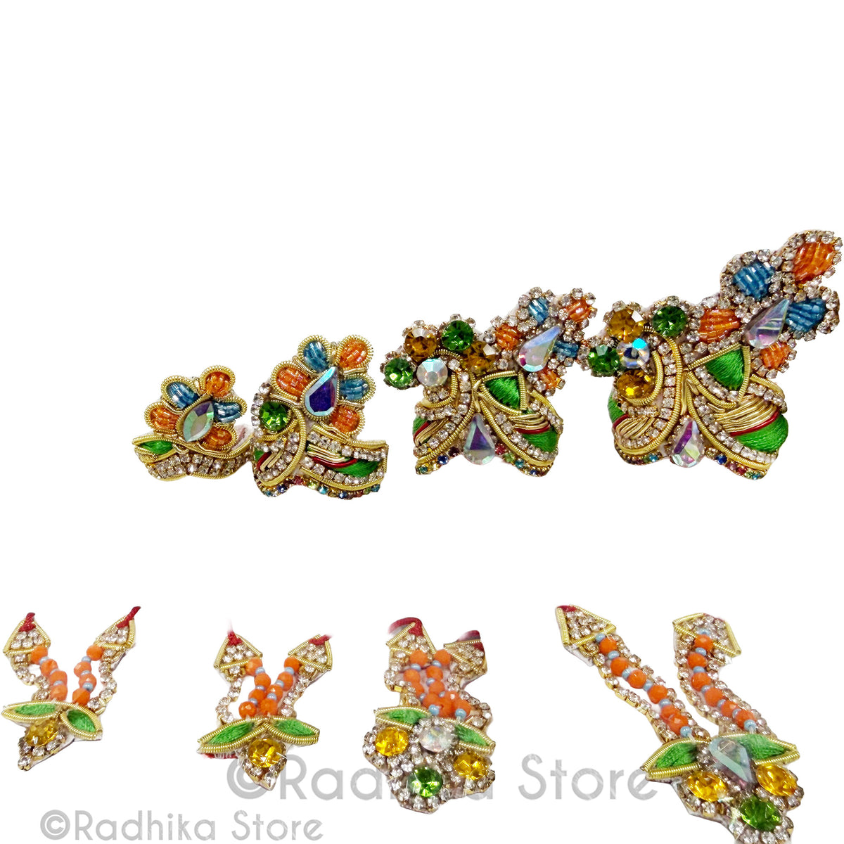 Govinda Kund Turban - Deity Crown and Necklace Set