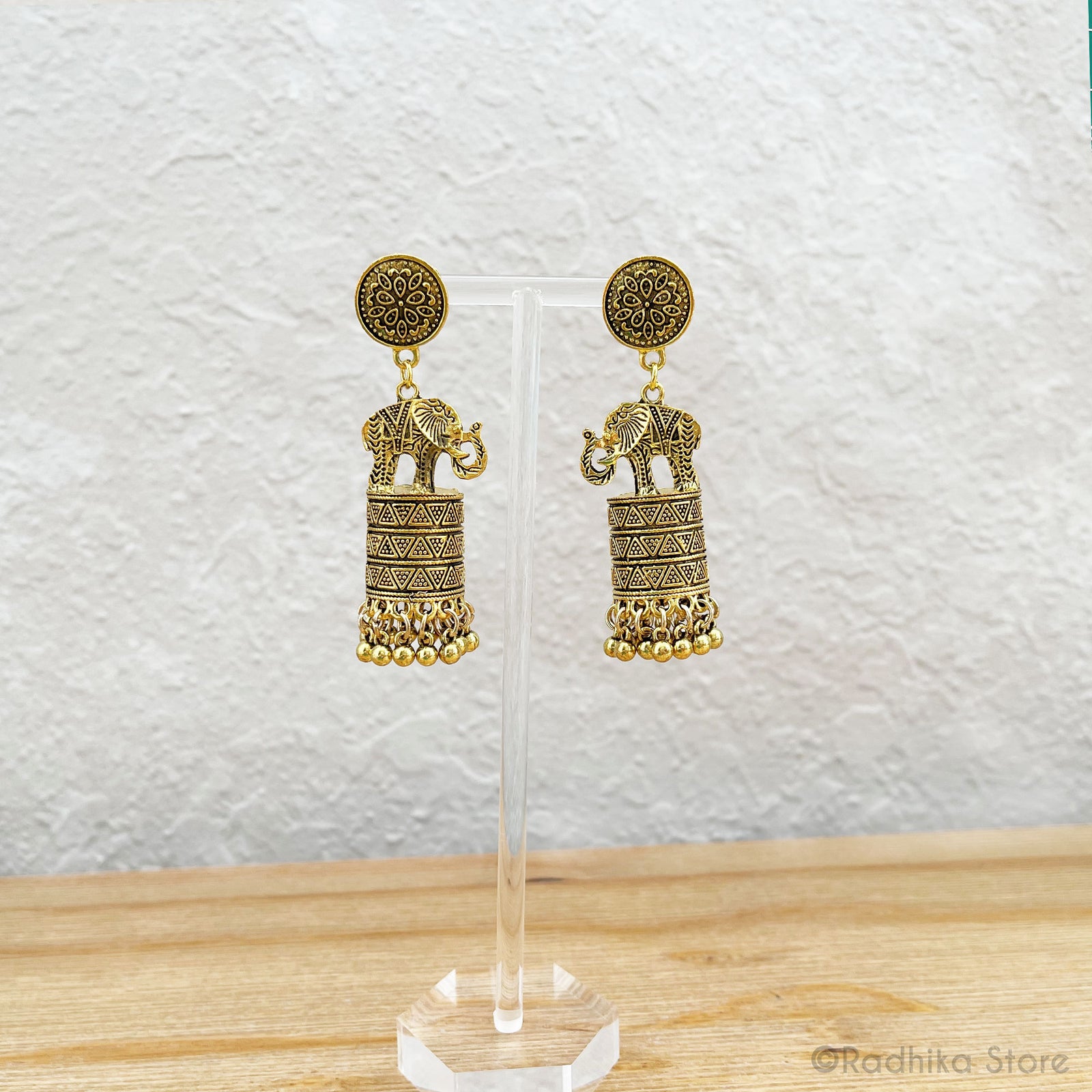 Hastinapur  Elephants - Jhumka - Earrings