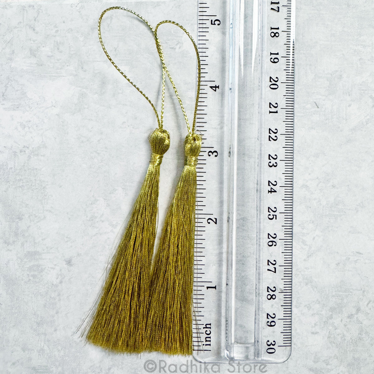 Jari Tassels- Gold- Silver-Set of Two-Choose Color