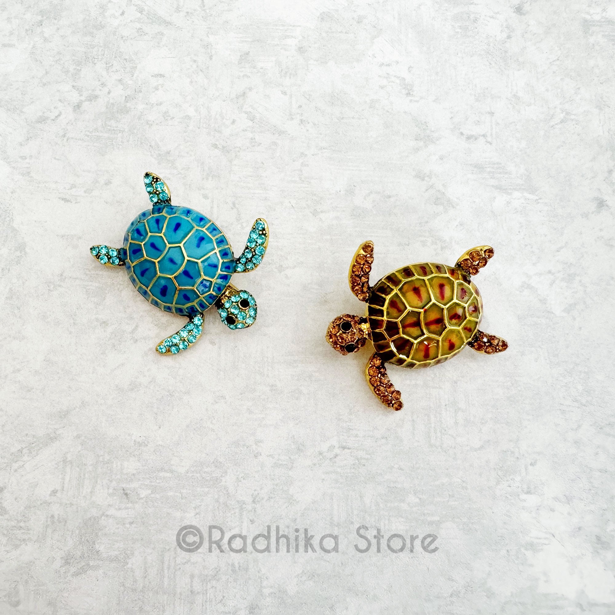 Juled Kurma Rupa Tortious-Pendant-(Pin)- Choose Color - Radhika Store