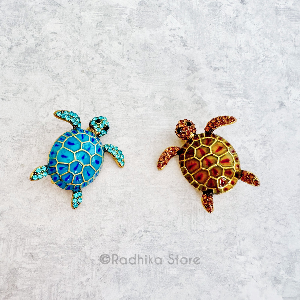 Juled Kurma Rupa Tortious-Pendant-(Pin)- Choose Color
