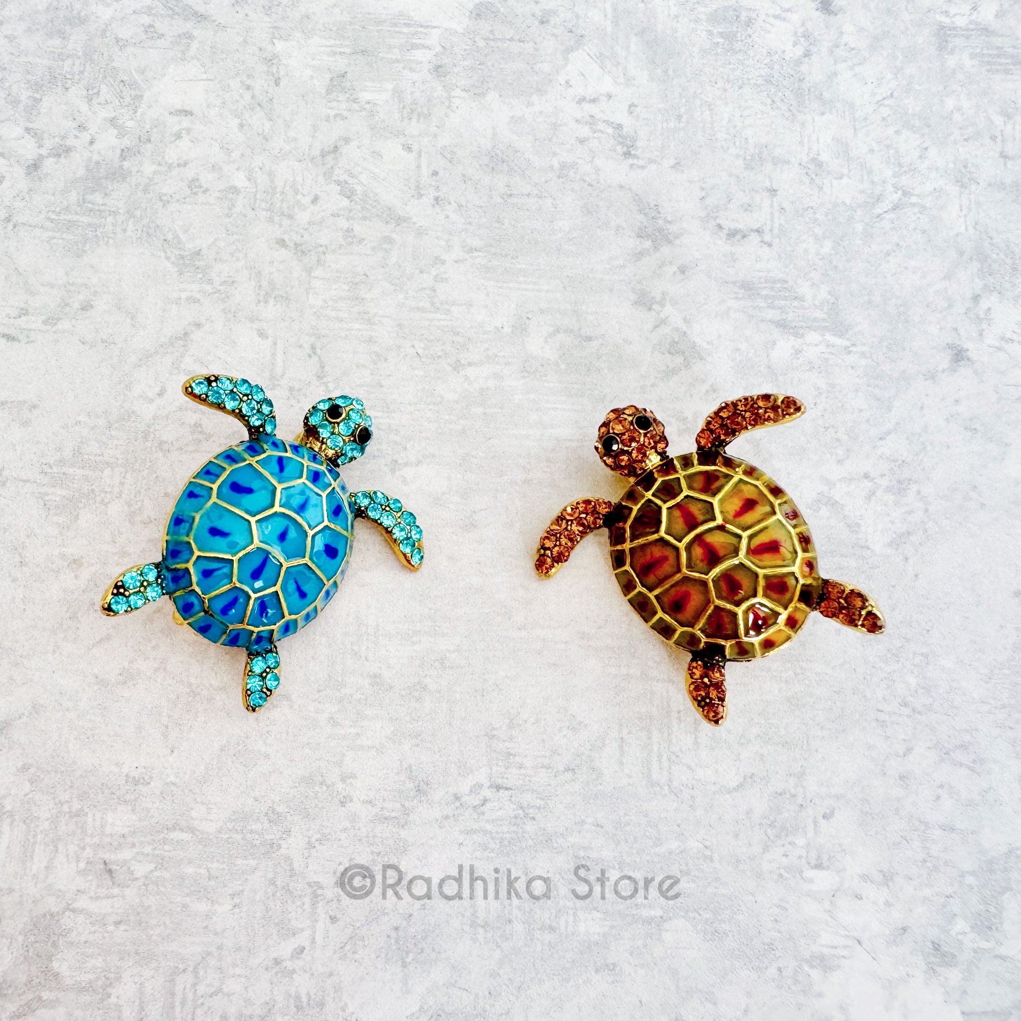 Juled Kurma Rupa Tortious-Pendant-(Pin)- Choose Color - Radhika Store
