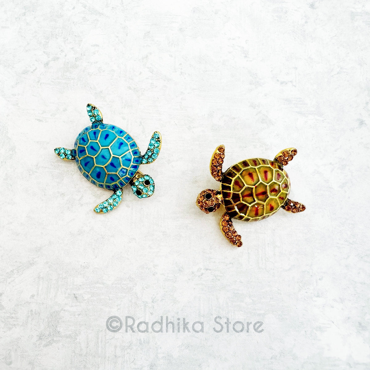 Juled Kurma Rupa Tortious-Pendant-(Pin)- Choose Color