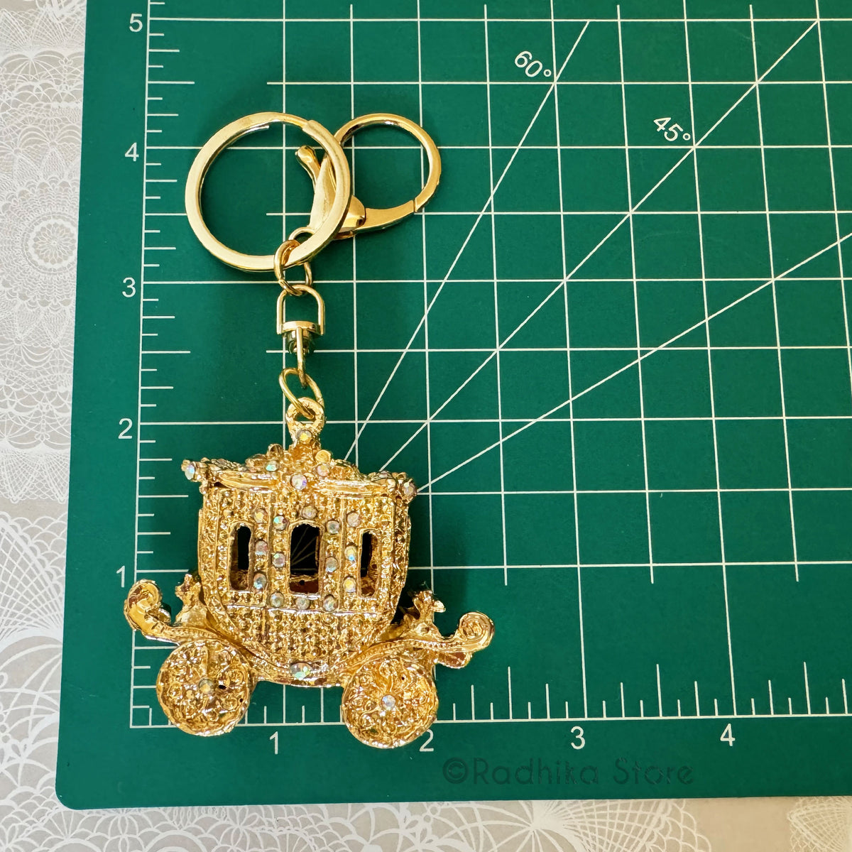 Jeweled Rathyayatra Cart - Key Chain-Altar Decoration