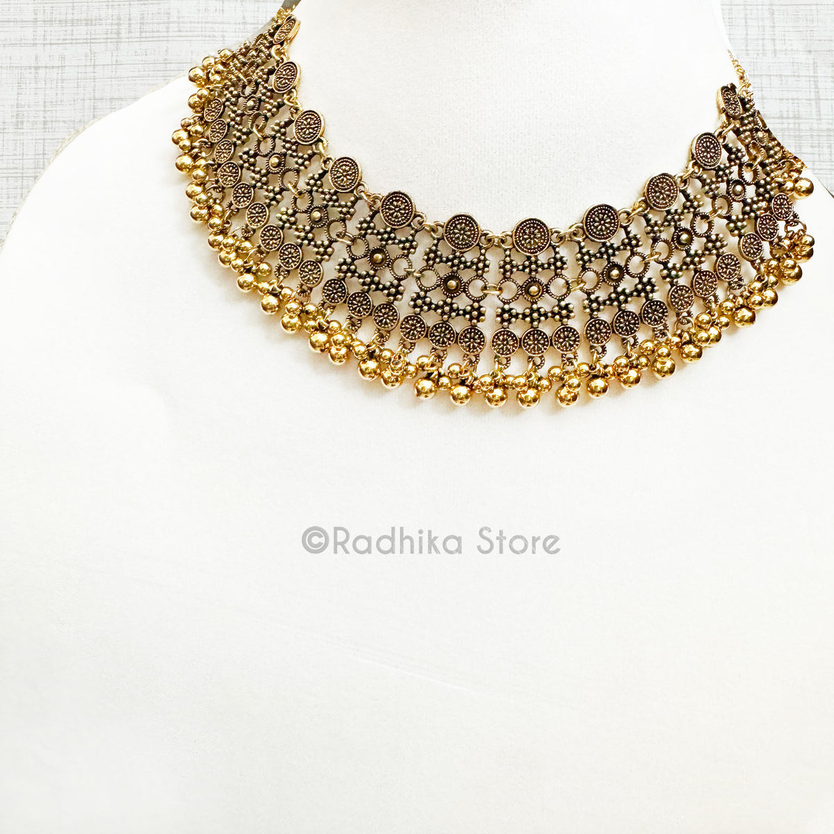 Chum Chum Jhumka - Necklace And Earring Set -