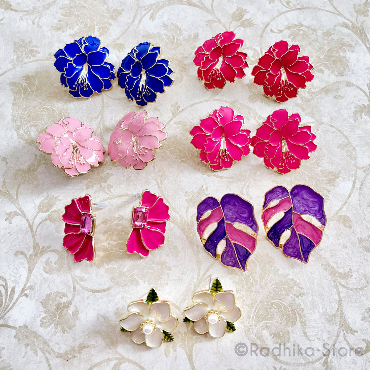 Blooming Lilly Flower Earrings