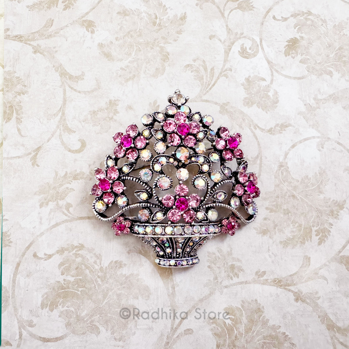 Large Blooming Flower Vase  -  Pendants-(Pins)