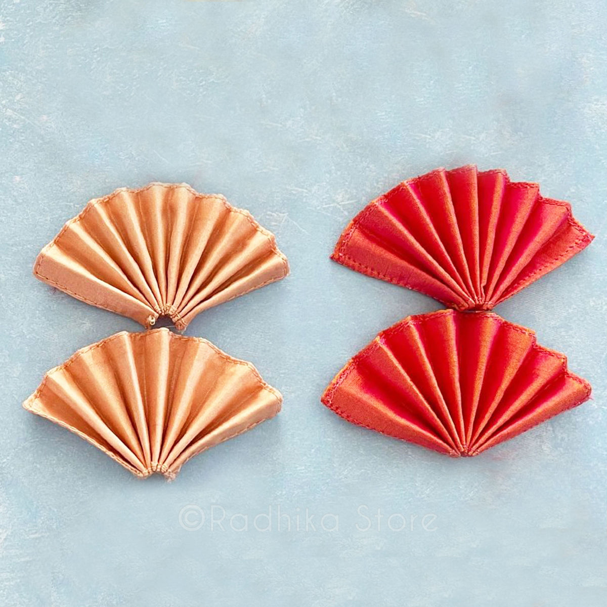 Turban Fans - Silk - Set of 2